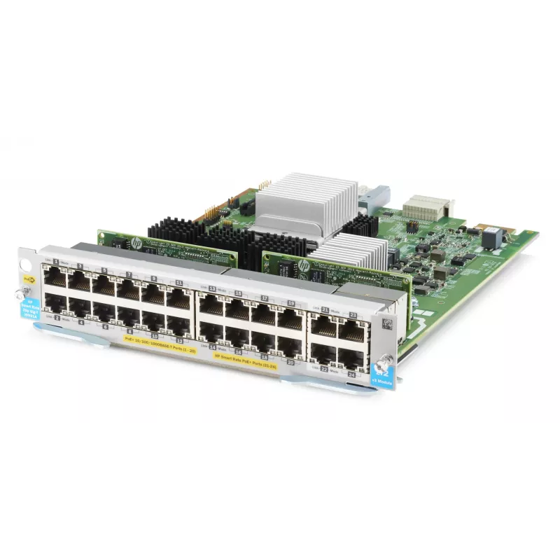 HPE - Aruba Serie - Erweiterungsmodul - Gigabit Ethernet (PoE+) x 20 + 1/2.5/5/10GBase-T (PoE+) x 4