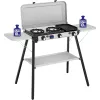 Camping Kitchen 2 Multi Cook Plus, Gaskocher Grau, 2 Kochzonen 2x 1,8 kW + Grillplatte 0,9 kW, Modell 2025