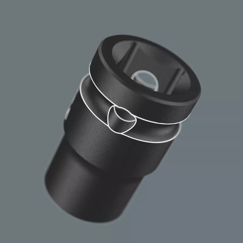 Steckschlüsselsatz Wera 1/2 Zoll Magnetleiste 9-teilig für Schlagschrauber