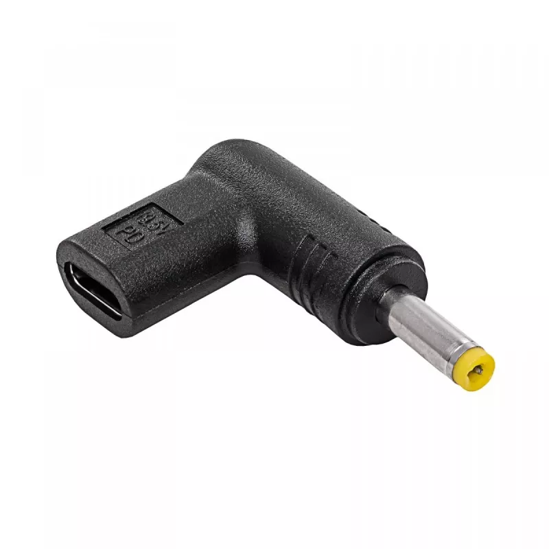 Kabeladapter Akyga AK-ND-C04 USB-C auf 4,0 x 1,7 mm Schwarz