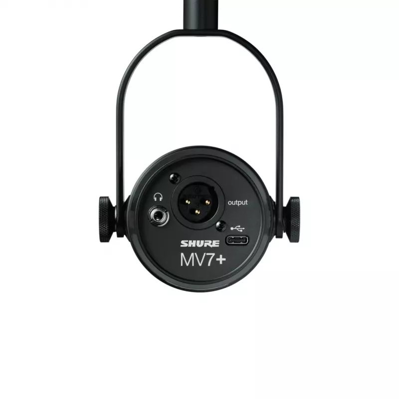 Shure MV7+-K-BNDL - Redner-/Gesangsmikrofon mit XLR/USB-C-Anschluss, schwarz + Tischstativ GATOR