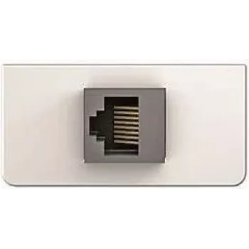 Keystone-Abdeckplatte KIND Konnect Design 1/2 mit RJ45-Adapter Cat5 von kindermann 7454000523