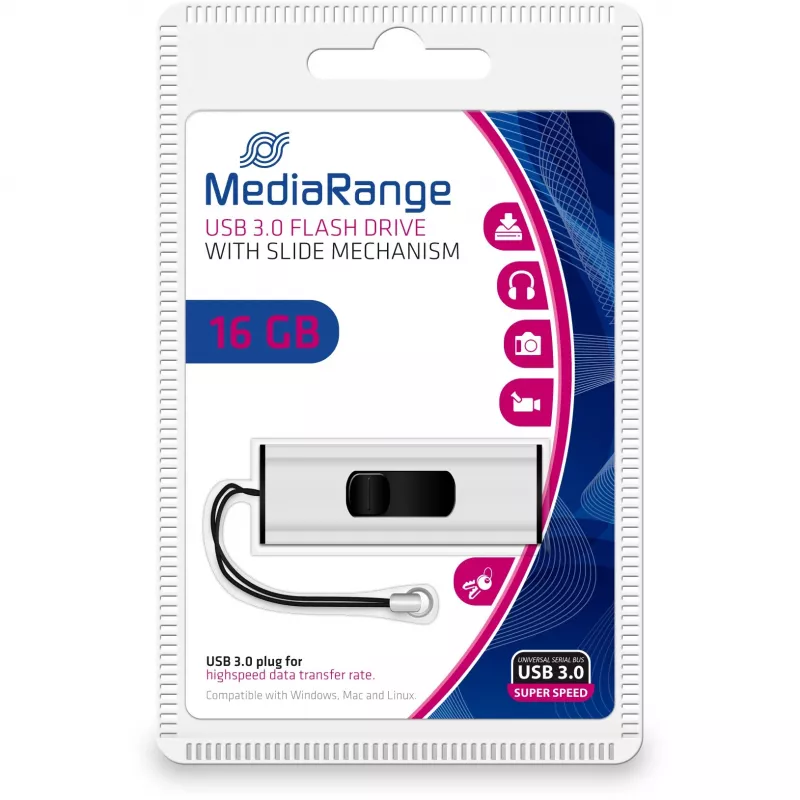 USB Flash Drive MediaRange 16GB USB Typ-A Micro-USB MR915