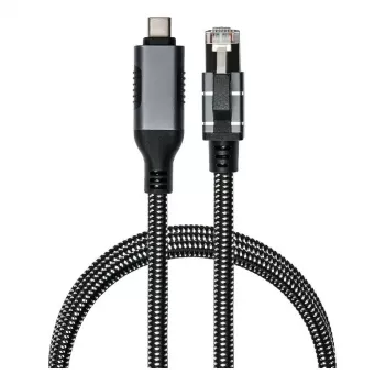 Good Connections Ethernet-Kabel USB-C RJ45, Anthrazit, 5,0m