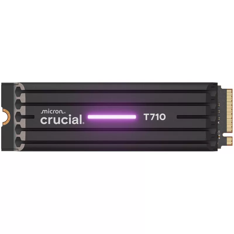SSD CRUCIAL T710 4 TB M.2 PCIe 5.0 NVMe — 4000 GB, Lesen 14500 MB/s, Schreiben 13800 MB/s