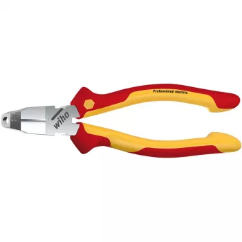 Crimp-/Abisolierzange Wiha TriCut Installationszange Professional electric Z 14 1 01 — schneidet, abisoliert und isoliert für spannungsführende Teile bis 1.000 V AC