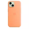 Apple iPhone 15 Silicone Case mit MagSafe – Orange Sorbet