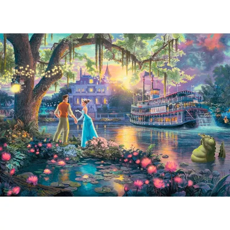 Thomas Kinkade Studios: Disney Dreams Collection - Die Prinzessin und der Frosch, Puzzle 1000 Teile