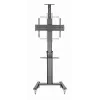 Boden-TV-Ständer Gembird TVS-70T-02 für 37 Zoll–70 Zoll Bildschirme, max. 70 kg, VESA 200x200–600x400, neigbar ±5°/−12°, höhenverstellbar, Rollen, Kabelmanagement
