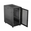 19-Zoll-Rack-Schrank LANBERG FF01-6022-23B, 22U, 600×1000 mm, schwarz, perforierte Türen