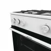 Freistehender Gasherd Gorenje GG6A10WFFM, weiß, 4-Flammen-Kochfeld, 72 L Gasbackofen, Drehregler vorne