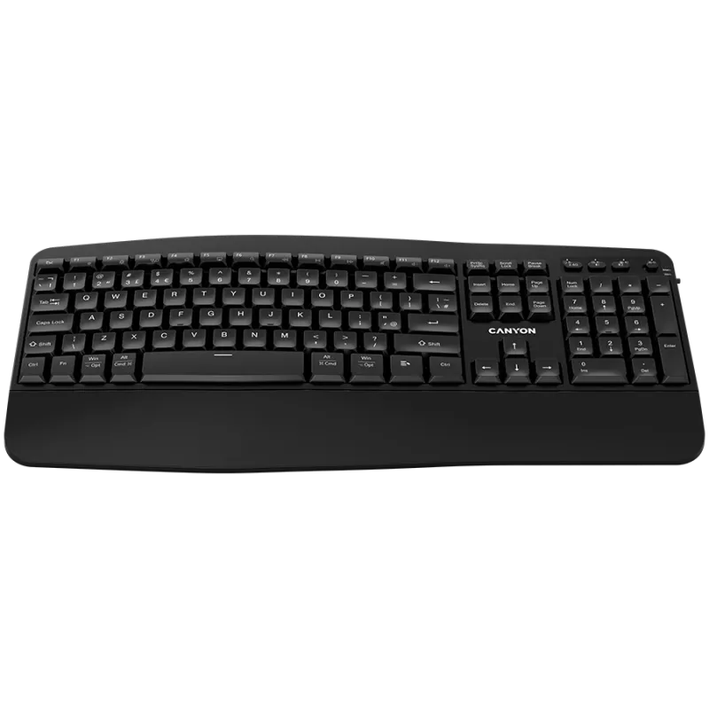 CANYON Tastatur HKB-W6 Wireless Schwarz