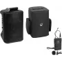 Tragbares drahtloses PA-System Omnitronic PORTY-8A mit Lavaliermikrofon und Tragetasche