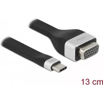 FPC-Flachbandkabel DeLOCK USB Type-C zu VGA 86730