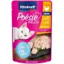 Nassfutter für Katzen Vitakraft Poésie Délice Junior — Huhn, 85 g Beutel, Protein 8,5 %, Fett 5 %, Feuchtigkeit 84 %