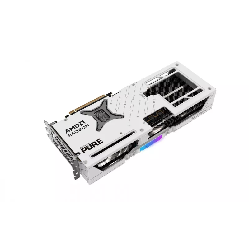 Grafikkarte Sapphire Radeon RX 9070 XT — 16 GB GDDR6, PCIe 5.0, 256-bit, 320 mm, 3-Slot, Weiß