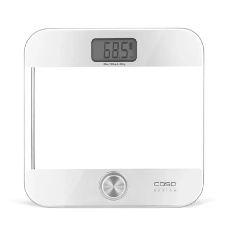 Elektronische Personenwaage Caso Body Energy Ecostyle 03416 — max. 180 kg, Genauigkeit 100 g, weiß/grau