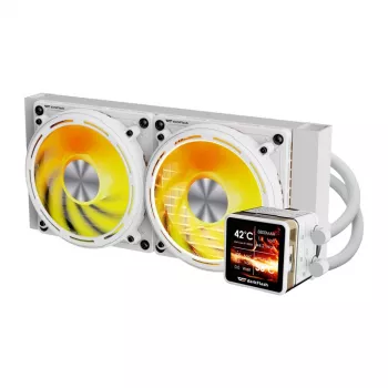 CPU-Wasserkühlung Darkflash DE240 (weiß) – 240-mm-Radiator, geschlossener AIO-Kreislauf