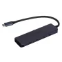 UNITEK uHUB Q4 USB-Hub Typ-C 5000 Mbit/s Grau