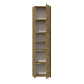 Topeshop S43 ARTISAN Badezimmer-Aufbewahrungsschrank Eiche
