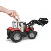 Spielzeugtraktor BRUDER Massey Ferguson 7624 mit Frontlader, rot, für Kinder ab 3 Jahren