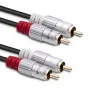Audiokabel Qoltec 52338 2m 2xRCA Schwarz