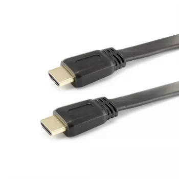 Sbox HDMI-HDMI 1.4 Flachkabel M/M 1,5m HDMI-FLAT-15B Schwarz