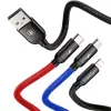 BASEUS Colorfone CAMLT-BSY01 USB-Kabel 1,2 m USB A 3 x USB C Schwarz, Rot, Blau
