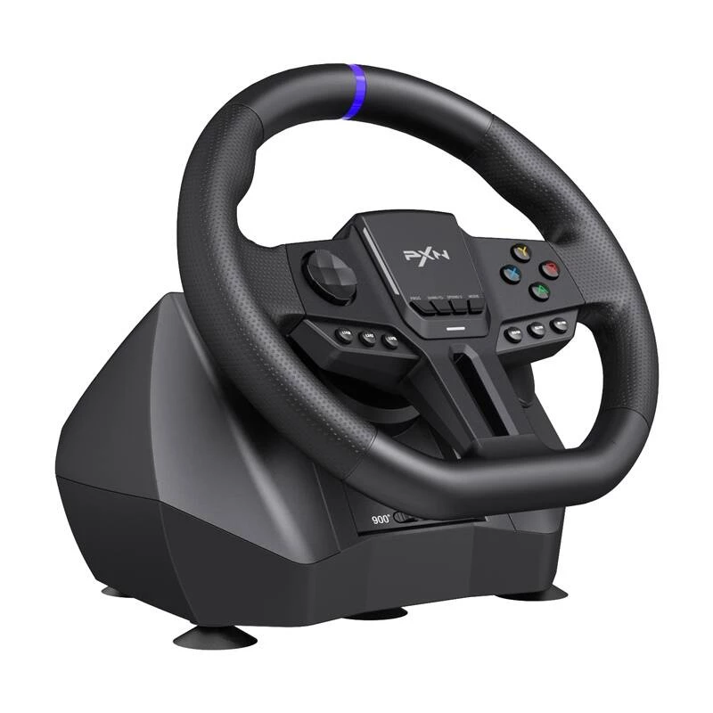 Gaming-Lenkrad PXN PXN-V900 Gen2 mit einstellbarer Empfindlichkeit und Vibrations-Feedback