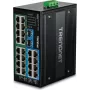 TRENDnet Industrie Switch 26Port Gbit PoE+ Metall DIN-Rail (TI-PG262)