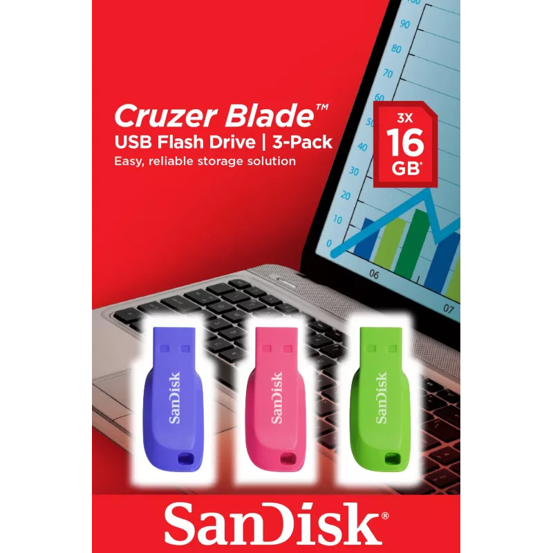 USB-Stick SanDisk 16 GB USB Typ-A 2.0 Cruzer Blade