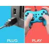 Kabelgebundener Controller SUBSONIC SA5488-1 Neon Blue — für Nintendo Switch, kabelgebundene Verbindung