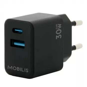 Mobiles Ladegerät MOBILIS 001362 Universal Schwarz AC Auto