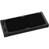 Flüssigkeitskühlungsset DeepCool LQ240 — 240 mm Radiator, 2×120 mm PWM-Lüfter, RGB, Schlauch 41 cm, Aluminiumradiator, schwarz