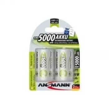 Batterie Ansmann Blister 2 X Akku NiMH Mono/D 5000 mAh