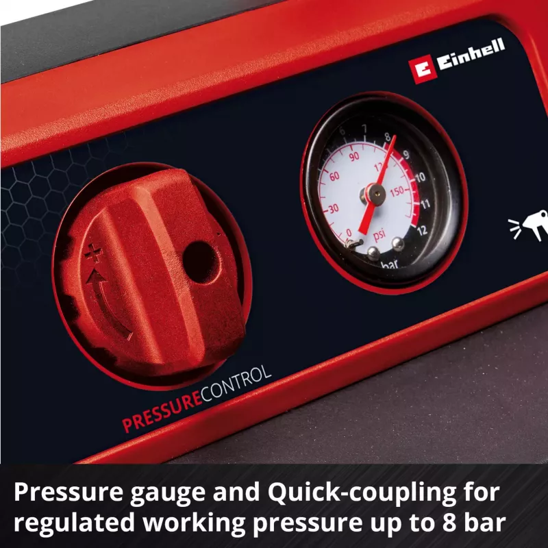 Power X-Change Akku-Kompressor TE-AC 18/75 Li OF-Solo, 18 Volt (Schwarz/Rot, ohne Akku und Ladegerät)