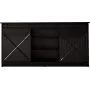 Kommode 160x80x35 GRANERO schwarz/schwarz glänzend