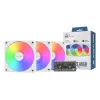 Montech GF120 V2 ARGB Computergehäuse Lüftermodul 12 cm Weiß 3 Stück