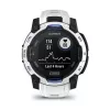 Smartwatch GARMIN Instinct 2 45 mm, MIP 0,9 Zoll (176×176), GPS, Solar, Silikonarmband Blau/Weiß