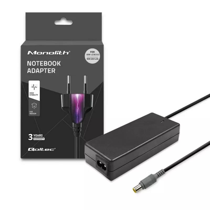 Qoltec 50093 Netzteil/Adapter 90 W Schwarz