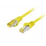 Netzwerkkabel Lanberg PCF6A-10CU-0025-Y RJ-45 Cat6a 0,25 m Gelb
