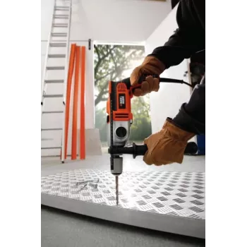 1100W 13mm Schwarz+DECKER Schlagbohrmaschine