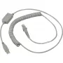 Datalogic USB-Kabel, spiralförmiges USB-Anschlusskabel, spiralförmig, Grau, 2 m, Geeignet für alle Handscanner (90A051922)