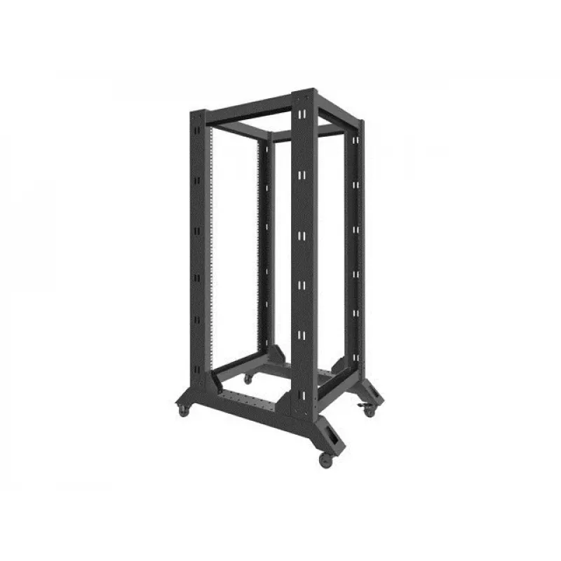 Lanberg OR01-6827-B Rack 27U Freistehendes Gestell Schwarz (OR01-6827-B)