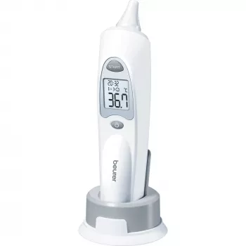 Kontakt-Ohrthermometer Beurer FT58 — Weiß, Kontaktmessung, Speicher, °C/°F, AAA-Batterie