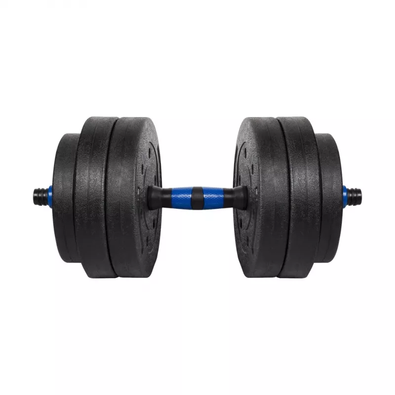 REBEL ACTIVE Verstellbare Bitumen-Hantel mit Verbinder 1x20kg