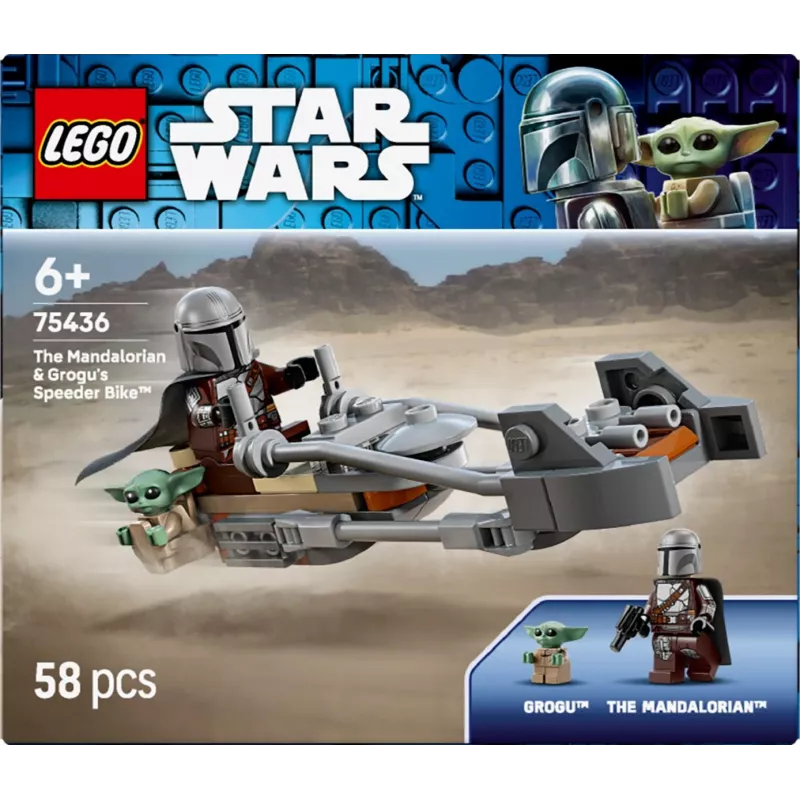 LEGO STAR WARS 75436 Der Mandalorianer und Grogu's Speeder Bike