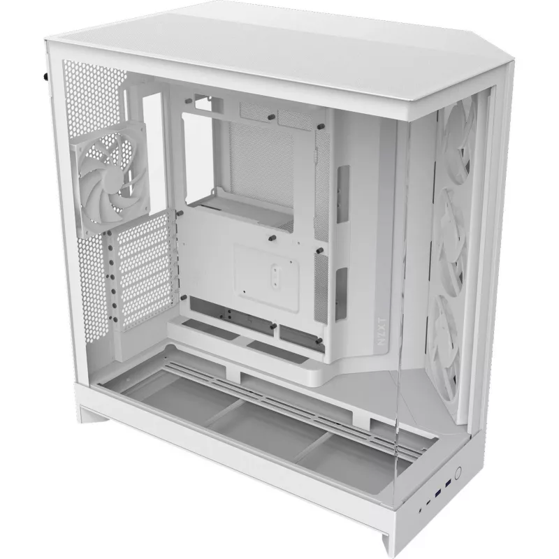 PC-Gehäuse NZXT H9 Flow RGB Midi Tower Weiß