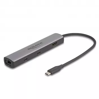 DeLOCK USB Type-C Dockingstation 8K HDMI USB 10 Gbps 2,5 Gigabit LAN PD 100W