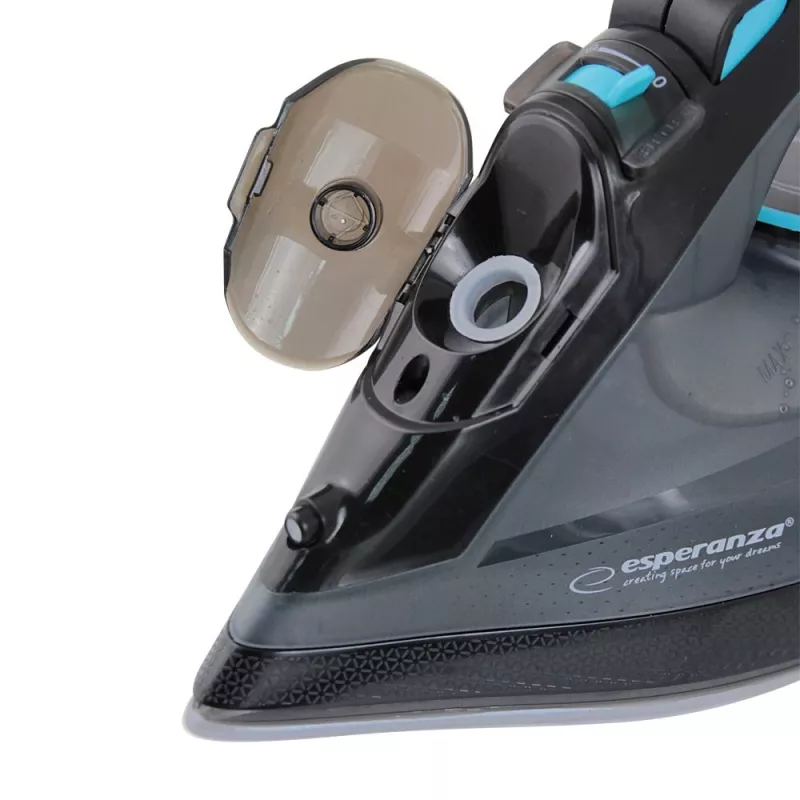 Esperanza EHI010 Dampfbügeleisen mit Keramiksohle Grau, Schwarz 2600 W